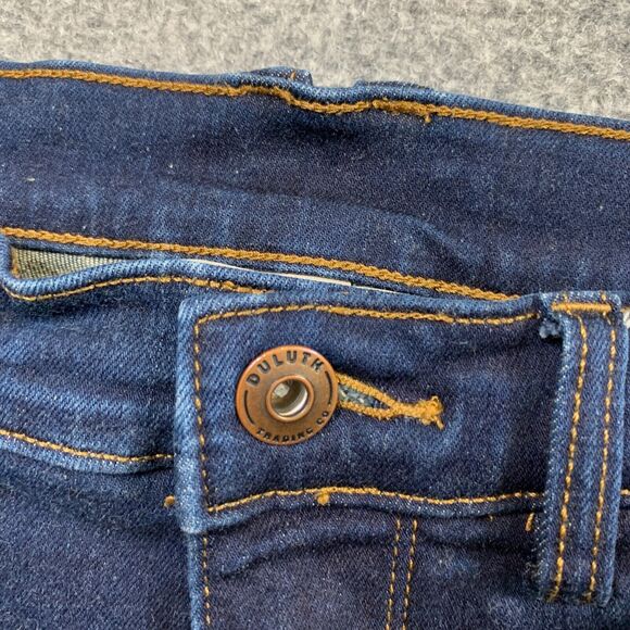 Duluth Trading Jeans Womens 8 Short Denim 27 Inch Inseam Mid Rise Skinny Ankle - Picture 4 of 13